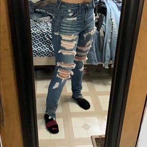 Destroyed American Eagle Jeans